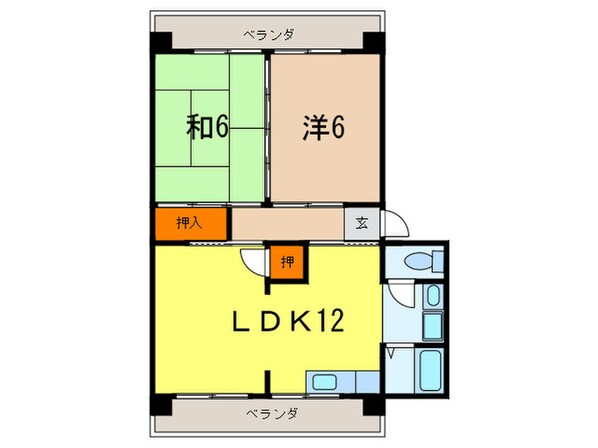 芦屋東山プリンスの物件間取画像